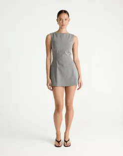 Flux Mini Dress (Grey)*CHARCOAL Outlet