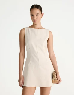 Flux Mini Dress (Latte)*CHARCOAL Hot