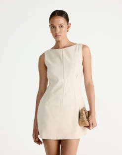Flux Mini Dress (Latte)*CHARCOAL Hot
