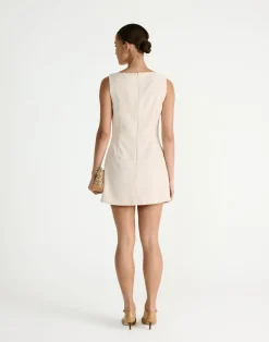 Flux Mini Dress (Latte)*CHARCOAL Hot