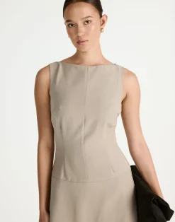 Flux Mini Dress (Pebble)*CHARCOAL Hot