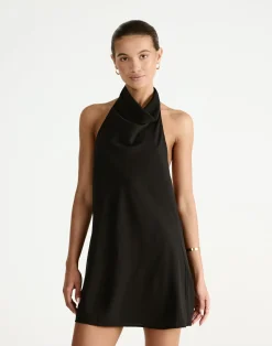 Flynn Mini Dress (Black)*CHARCOAL Hot