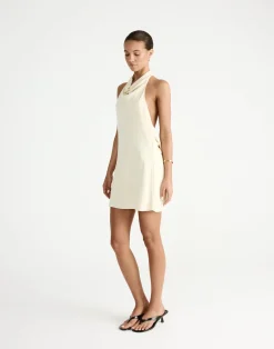 Flynn Mini Dress (Butter)*CHARCOAL New