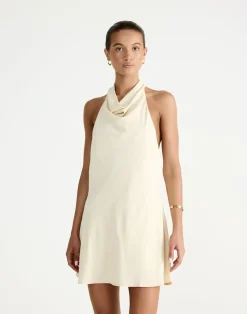 Flynn Mini Dress (Butter)*CHARCOAL New