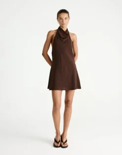 Flynn Mini Dress (Chocolate)*CHARCOAL Hot