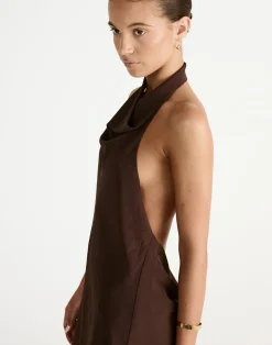 Flynn Mini Dress (Chocolate)*CHARCOAL Hot
