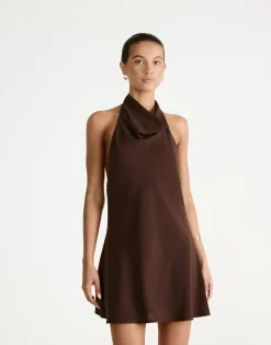 Flynn Mini Dress (Chocolate)*CHARCOAL Hot