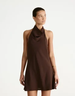 Flynn Mini Dress (Chocolate)*CHARCOAL Hot
