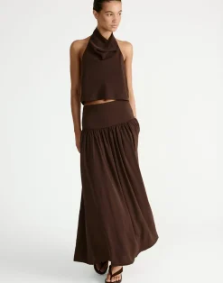 Flynn Top (Chocolate)*CHARCOAL Outlet