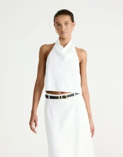Flynn Top (Off White)*CHARCOAL Best