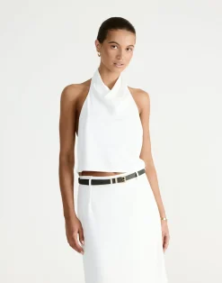 Flynn Top (Off White)*CHARCOAL Best