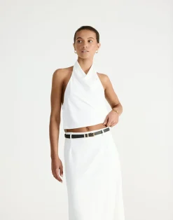 Flynn Top (Off White)*CHARCOAL Best