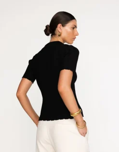 Fran Knit Top (Black)*CHARCOAL Discount