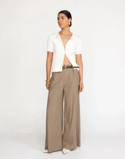 Fran Knit Top (Cream)*CHARCOAL Outlet
