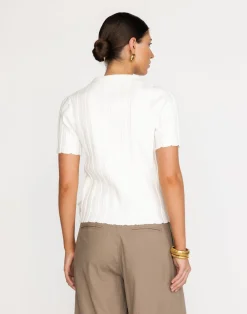 Fran Knit Top (Cream)*CHARCOAL Outlet