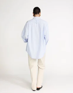 Franco Shirt (Blue/White Stripe)*CHARCOAL Sale