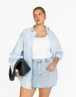 Franco Shirt (Sky)*CHARCOAL Hot