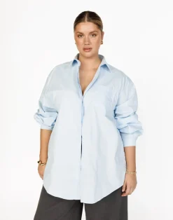 Franco Shirt (Sky)*CHARCOAL Hot