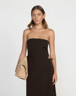 Gabby Maxi Dress (Chocolate)*CHARCOAL CLOTHING Outlet