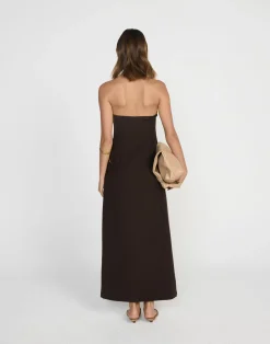 Gabby Maxi Dress (Chocolate)*CHARCOAL CLOTHING Outlet
