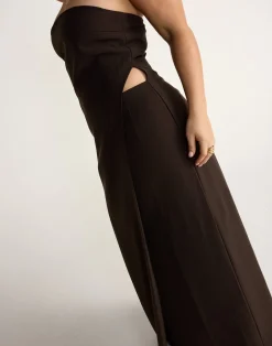 Gabby Maxi Dress (Chocolate)*CHARCOAL CLOTHING Outlet
