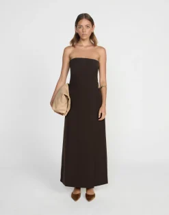 Gabby Maxi Dress (Chocolate)*CHARCOAL CLOTHING Outlet