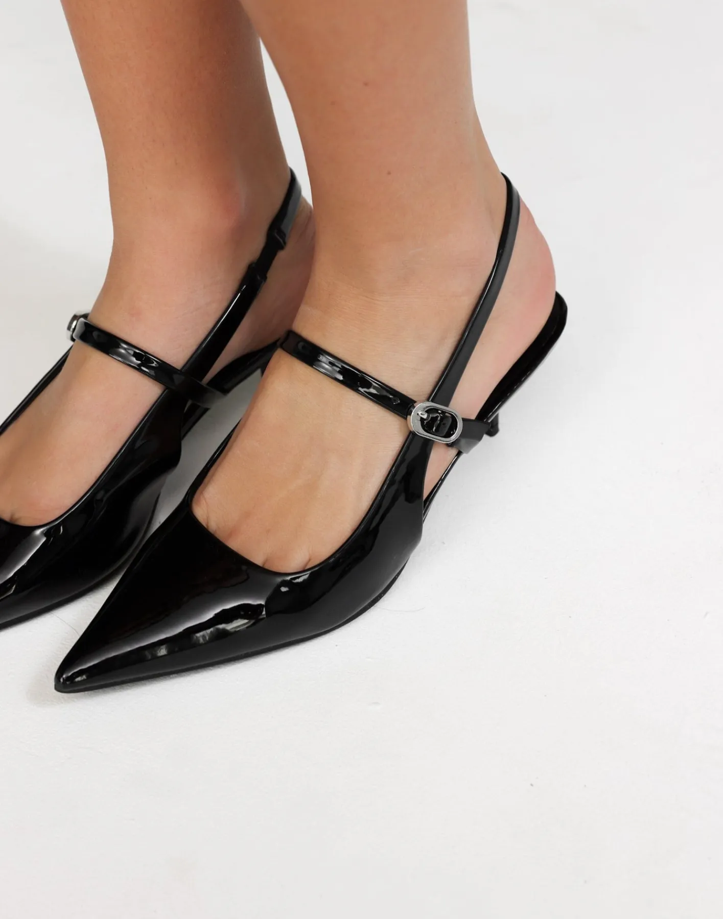 Gerta Heels (Black Patent) - By*Billini Best