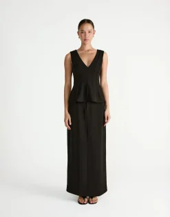 Giana Maxi Skirt (Black)*CHARCOAL Fashion