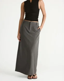 Giana Maxi Skirt (Grey)*CHARCOAL Best