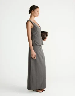 Giana Top (Grey)*CHARCOAL Clearance