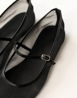 Gilda Ballet Flats (Black Mesh) - By*Billini Outlet