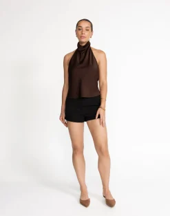 Gilda Top (Cocoa)*CHARCOAL Hot