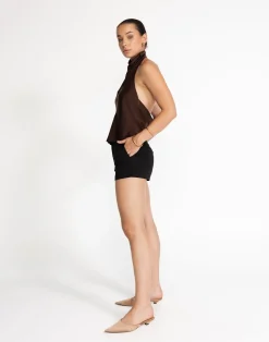 Gilda Top (Cocoa)*CHARCOAL Hot