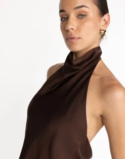 Gilda Top (Cocoa)*CHARCOAL Hot