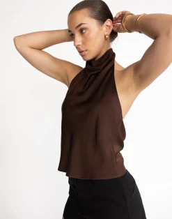 Gilda Top (Cocoa)*CHARCOAL Hot