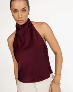 Gilda Top (Plum)*CHARCOAL Clearance