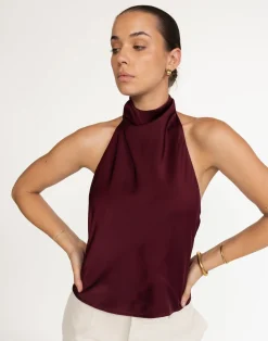 Gilda Top (Plum)*CHARCOAL Clearance