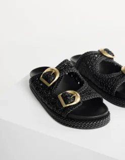 Gisella Slides (Black)  - By*BILLINI Fashion