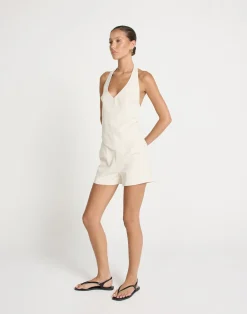 Grace Linen Shorts (Oat)*CHARCOAL Fashion