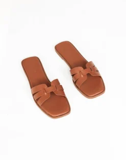 Gretal Slides (Tan) - By*Billini Clearance