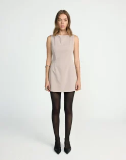 Gwynne Mini Dress (Mocha)*CHARCOAL CLOTHING Outlet