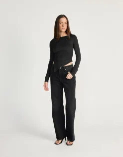 Harvest Long Sleeve Top (Black)*CHARCOAL CLOTHING Online