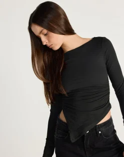 Harvest Long Sleeve Top (Black)*CHARCOAL CLOTHING Online