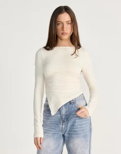 Harvest Long Sleeve Top (Oat)*CHARCOAL CLOTHING Outlet