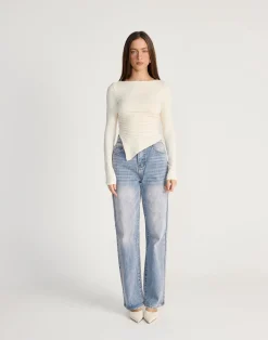 Harvest Long Sleeve Top (Oat)*CHARCOAL CLOTHING Outlet
