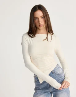 Harvest Long Sleeve Top (Oat)*CHARCOAL CLOTHING Outlet