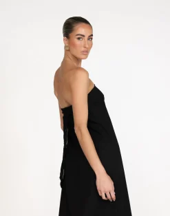 Hati Maxi Dress (Black)*CHARCOAL Hot