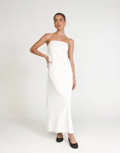 Hati Maxi Dress (White)*CHARCOAL Discount