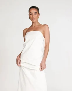Hati Maxi Dress (White)*CHARCOAL Discount
