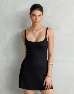 Helia Mini Dress (Black)*CHARCOAL Discount
